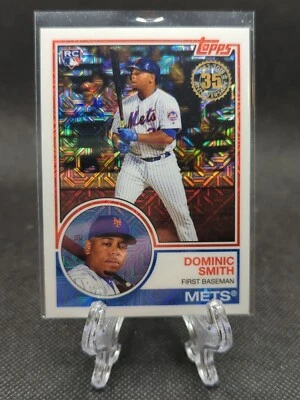 Dominic Smith RC Mojo Refractor 1983 35th 2018 Topps #36 Mets Cubs - Image 1 of 2