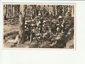 MILITARY POSTCARD..., our Reichswehr, Heavy Machine Gun in the Forest... B/W AK kl - Picture 1 of 1