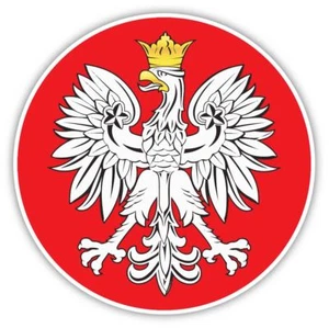 Polish Eagle Patriotic Vinyl Sticker Decal Cornhole Car  Bumper laptop Poland - Picture 1 of 1