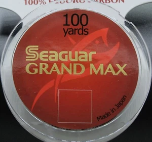 Seaguar Grand Max Fluorocarbon Tippet Fishing Line 100yds Spool - Picture 1 of 1