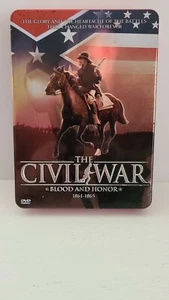 CIVIL WAR BLOOD AND HONOR 1861 - 1865 3 DVD SET IN A TIN - Picture 1 of 9