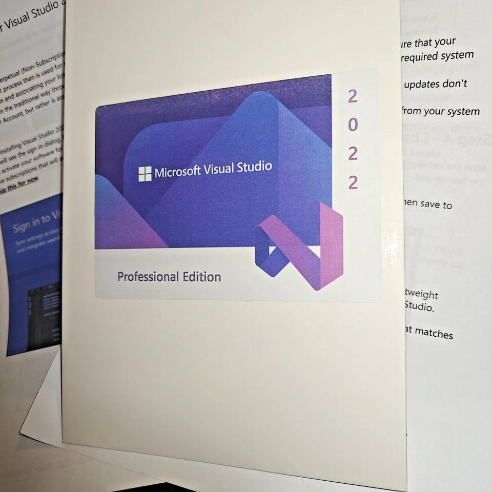 Microsoft Visual Studio 2022 Professional - 1 Device License (No-Subscription) - Image 1 of 2
