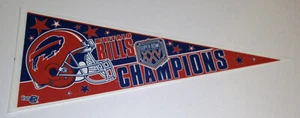 1991 Buffalo Bills Super Bowl XXV Champs pennant Phantom Jim Kelly SB 25 RARE - Picture 1 of 1