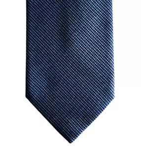 🆕️Auth BRIONI Two-tone Blue 100% SILK Woven HAND MADE Standard Neck Tie - Picture 1 of 12