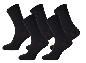 Socks Lab Black Men Suits Everyday Cotton Socks (UK sizes 5.5 - 11) 5 packs - Picture 1 of 4