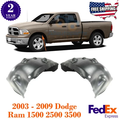 Forros de guardabarros delanteros para Dodge Ram 2003-2009 Foto 1 de 4