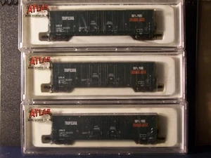 n scale freight cars 3 tropicana D.P.D box cars by atlas - Picture 1 of 1