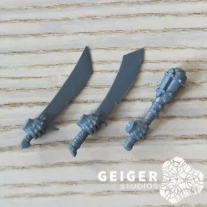 Warhammer AoS Ogor Mawtribes Bits | Gluttons | Swords + Club 3pc Set - Foto 1 di 1