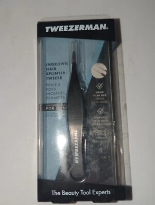 Tweezerman G.E.A.R. Ingrown Hair Splinter Tweezer Recommended for Men Stainless - Image 1 of 3