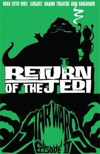El Retorno del Jedi Jabba el Hutt Salacious Crumb Rancor Arte Verde Star Wars - Imagen 1 de 1