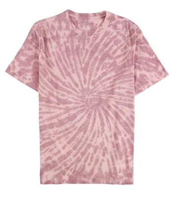 American Eagle Mens Spiral Tie-Dye Basic T-Shirt, Pink, Medium - Image 1 of 2