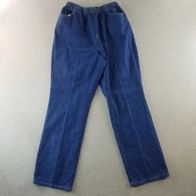 Unbranded Jeans Womens Sz 16 VTG Pull On Stretch Waist 100% Cotton Normcore Cute - Image 1 of 4