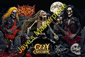 Ozzy Osbourne back to the beginning. SIGNED BY THE ARTIST. 24X36 - Picture 1 of 11