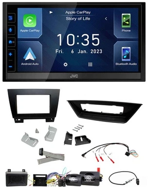 JVC DAB Bluetooth Lenkrad USB 2DIN Autoradio für BMW X1 E84 2009-2015 autom. Kli - Bild 1 von 4