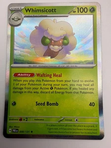 Carta Pokemon TCG Evoluzioni Prismatiche 008/131 Whimsicott Holo Rara - Foto 1 di 1