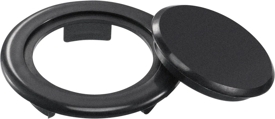 Bememo 2-Inch Patio Umbrella Hole Ring and Cap Set - Standard Size (Black)