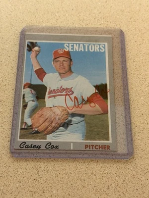 1970 Topps - Casey Cox #281 Signed Autographed - Image 1 of 2