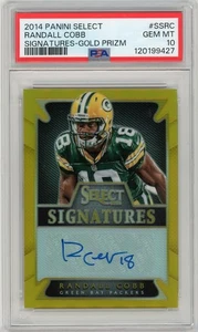 2014 Select Randall Cobb Signature-GOLD PRIZM #6/10 PSA 10...AUTO... - Bild 1 von 2