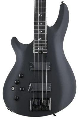 Schecter SLS Evil Twin-4 Left-Handed Bass Guitar - Satin Black - Image 1 of 4