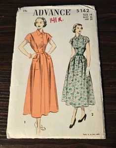 Advance Schnittmuster Kleid Nr. 5142, Vintage 40er Jahre, Gr. 18, ungeöffnet, ungeschnitten - Bild 1 von 3