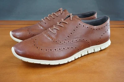 Cole Haan Zerogrand Zapatos Mujer 11 Marrón Cuero Punta de Ala Oxford Ligeros Foto 1 de 4