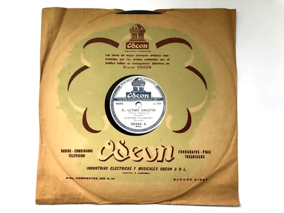 Alberto Vacarezza - El Último Gaucho/La Fiesta De Santa Rosa - Odeon-78RPM-10" - Image 1 of 4