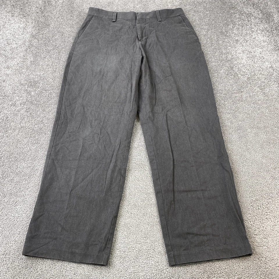 Croft & Barrow Pants Men's 31x30 Gray Straight Casual Cotton Blend - Image 1 of 4