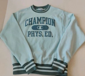 Champion Reverse Weave PHYS. ED. Pullover girocollo schiuma di mare donna taglia S - Foto 1 di 9