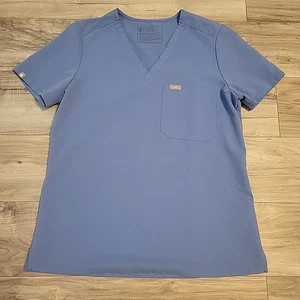 Blusa Médica FIGS Colección Técnica Azul Catarina Un Bolsillo Talla Pequeña - Imagen 1 de 9