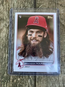 2022 Topps Series 1 SP Variation Brandon Marsh Rookie Angels #243 Phillies - Picture 1 of 1
