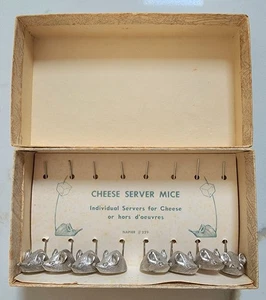 Napier # 229 Cheese Server Mice Or hors d'oeuvres With Box - Picture 1 of 6