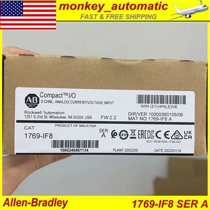 New Factory Sealed Allen-Bradley 1769-IF8 CompactLogix 8 Pt Analog Input Module - Picture 1 of 5