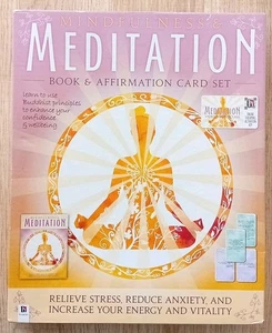 Achtsamkeits- & Meditationsbuch Affirmationskartenset Stress wiedererleben Angst reduzieren - Bild 1 von 4