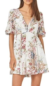 Auguste The Label Sadie Goldie Mini Dress Womens Sz 12 Feminine Floral Boho NWT - Picture 1 of 8