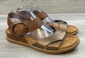 Eurosoft by Sofft Galiana sandalo donna 9 pelle marrone slingback regolabile - Foto 1 di 11