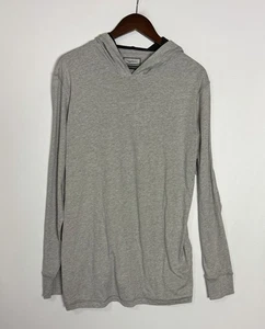 Felpa con cappuccio Daniel Buchler Pima cotone pull over taglia L grigio chiaro - Foto 1 di 6