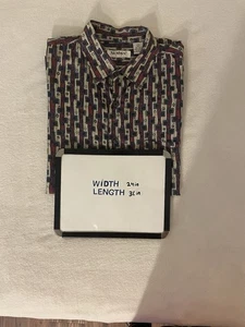 Summa Silk Vintage Herren Button Up 100% Seide Kurzarm Hemd Gr. L - Bild 1 von 9