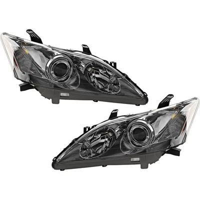 Halogen Headlight Assembly Set of 2 For 2007-2009 Lexus ES350 Base Clear Lens - Image 1 of 4