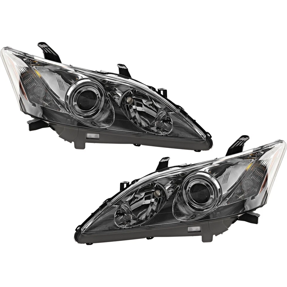 Halogen Headlight Assembly Set of 2 For 2007-2009 Lexus ES350 Base Clear Lens - Image 1 of 4