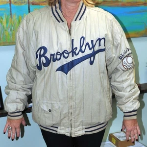 Vintage Coopertown Collection Mirage Brooklyn Dodgers 1955 World Series Jacke - Bild 1 von 11