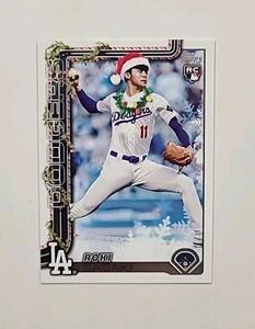 2025 Topps Holiday Roki Sasaki RC Santa Hat and Lights Image Variation SP #H23 - Bild 1 von 2