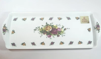 Vintage Royal Albert Old Country Roses Melamine Sandwich Tray 15"L X 6.5"W - Изображение 1 из 4