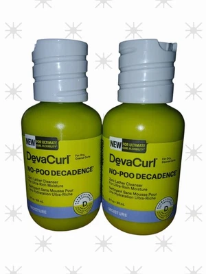 Limpiador de espuma cero DevaCurl No-Poo Decadence 2 paquetes para humedad ultra rica 3 oz Foto 1 de 4