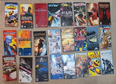 Lot Of 24 Sony PSP Playstation Portable Manuals Spider Man 2 Dante's Inferno + - Image 1 of 3