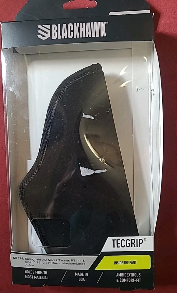 Blackhawk TecGrip IWB Size 7 - 3.75" Barrel Ambidextrous Taurus PT111 40IP07BK