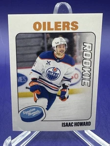 ISAAC HOWARD 2025-26 Topps Now NHL Sticker SIGNATURE MOMENTS ROOKIE #SM9 - Bild 1 von 2