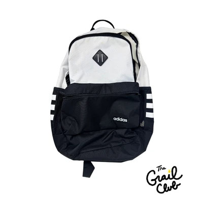 Adidas Classic 3S II Backpack Laptop White/Black - Stains - Free Shipping - Image 1 of 4