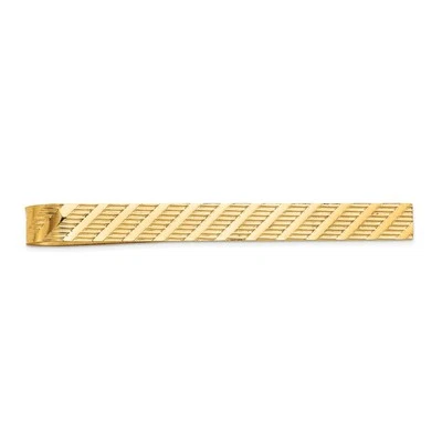 14k Yellow Gold Men's Textured Tie Bar - Image 1 of 3