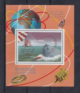 Manama 1970 - Programa Apolo O/P - Apolo 10 - Mi-B221A - perfecto - montado sin montar o nunca montado - Imagen 1 de 1