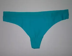 NO BOUNDARIES BLUE THONG PANTIES M MEDIUM JUNIORS - Picture 1 of 2